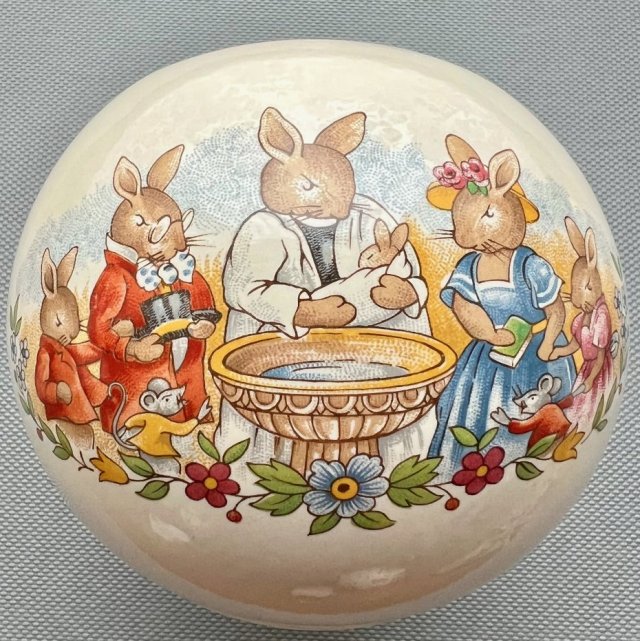 Rzadkość! ❤ Bunnykins - Royal Doulton 1936 ❤ Scenki rodzajowe - Skarbonka