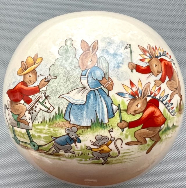 Rzadkość! ❤ Bunnykins - Royal Doulton 1936 ❤ Scenki rodzajowe - Skarbonka