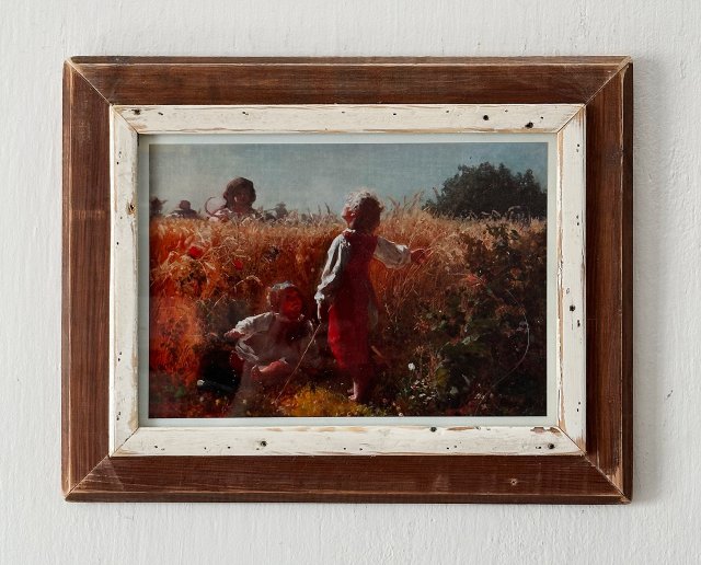 Vintage - Brązowa Ramka - stare drewno