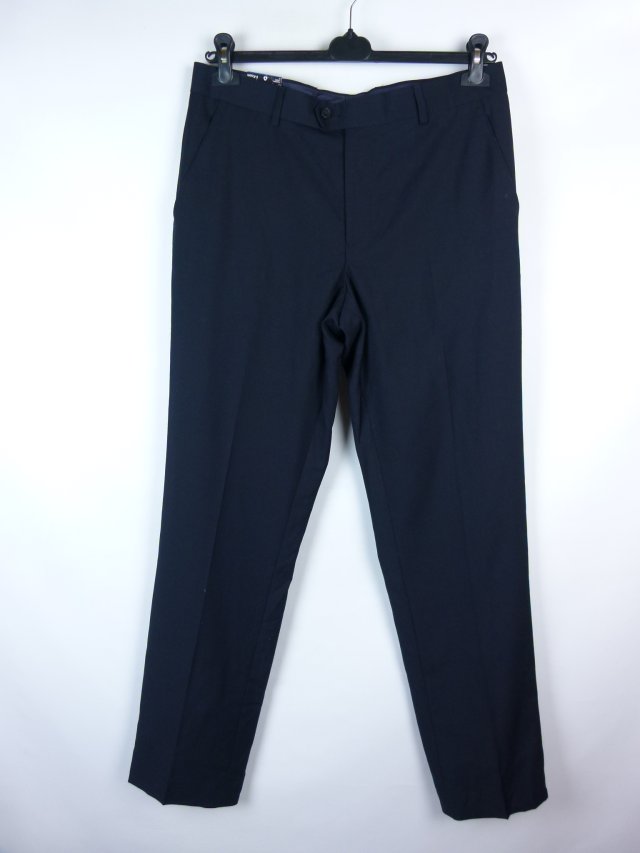 F&F eleganckie spodnie navy W34 L35 - M