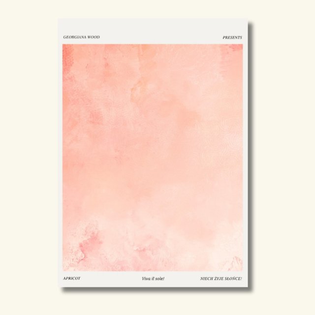 Plakat Apricot. Viva la sole. 50x70 cm