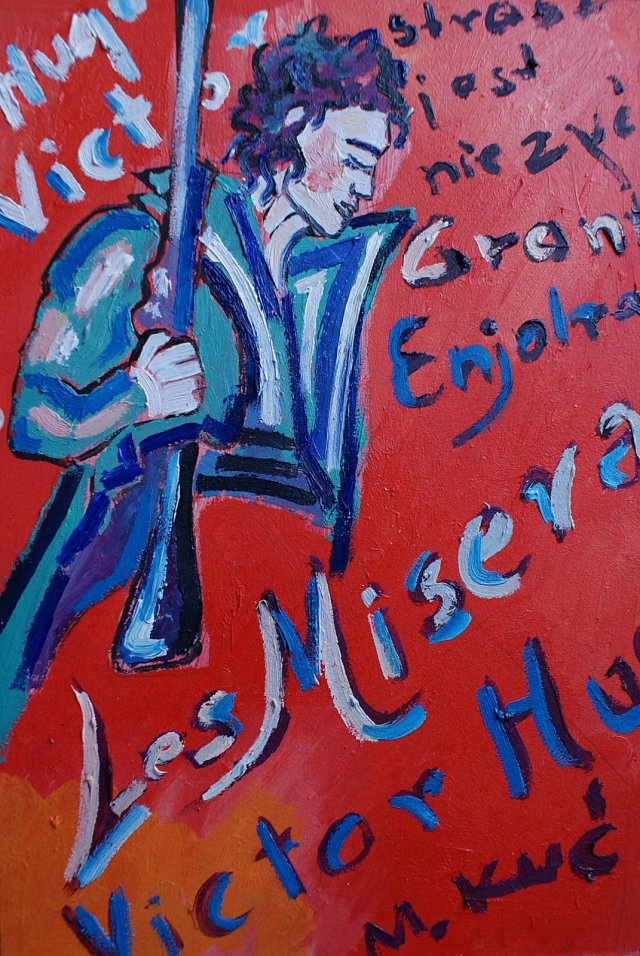 obraz do salonu portret rewolucjonisty victor hugo
