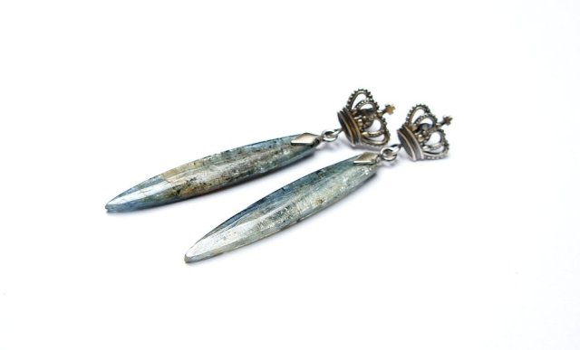 Royal kyanite- kolczyki
