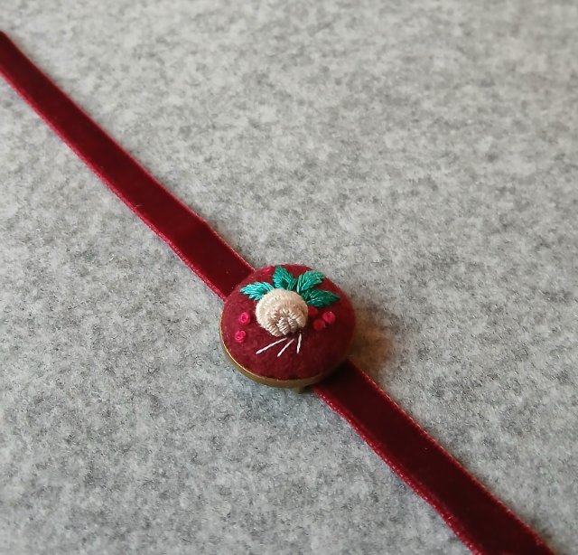 Ręcznie haftowany choker  HALSZKA