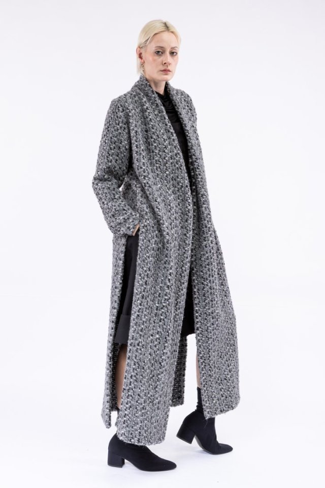 woolen cardigan coat