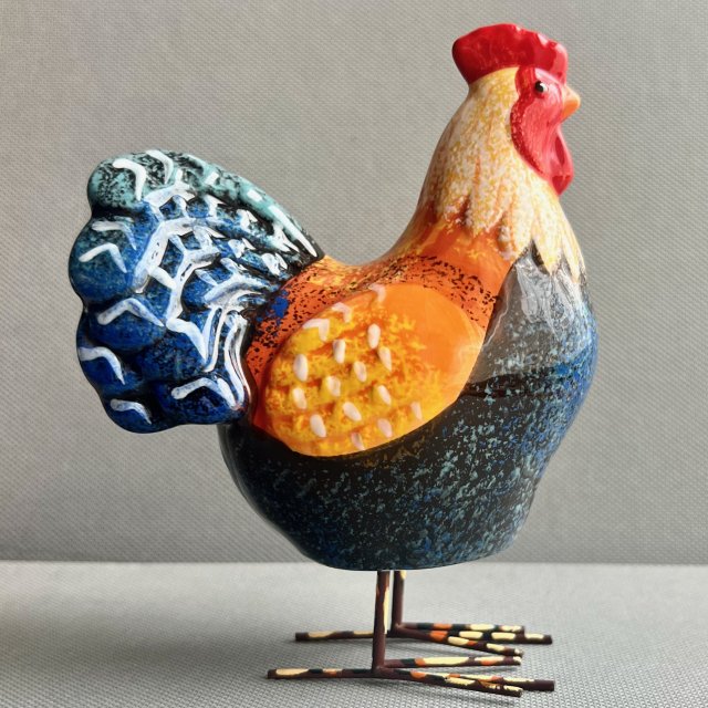 Rooster & Hen - Hand Made in England ❤ Kogut