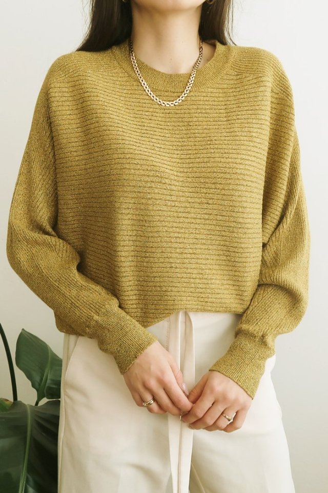 Błyszczący sweter S