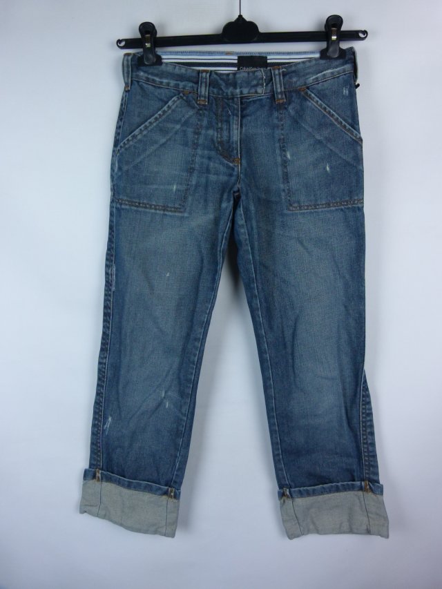 Calvin Klein Jeans damskie spodnie jeans rybaczki  / 28 - M