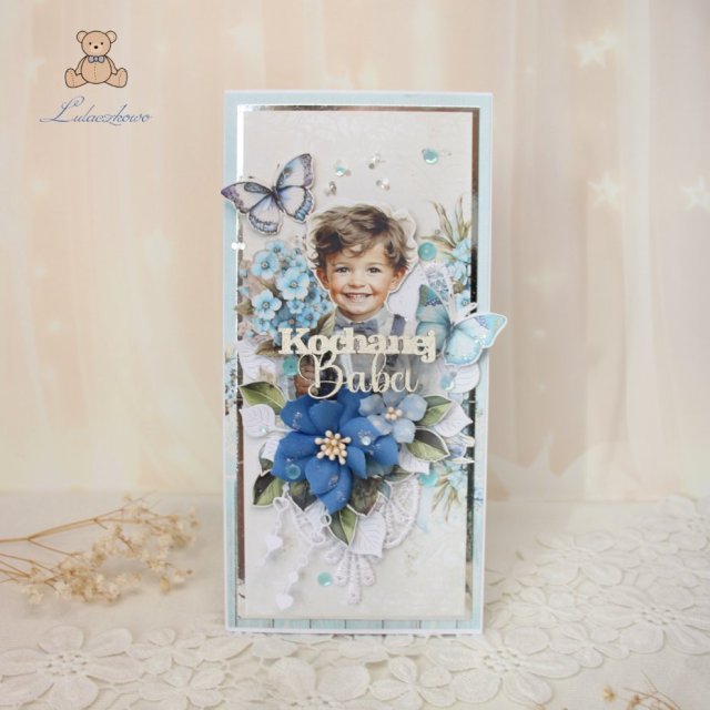 Kartka urodzinowa dla Babci "ForgetMeNot 1" GOTOWA