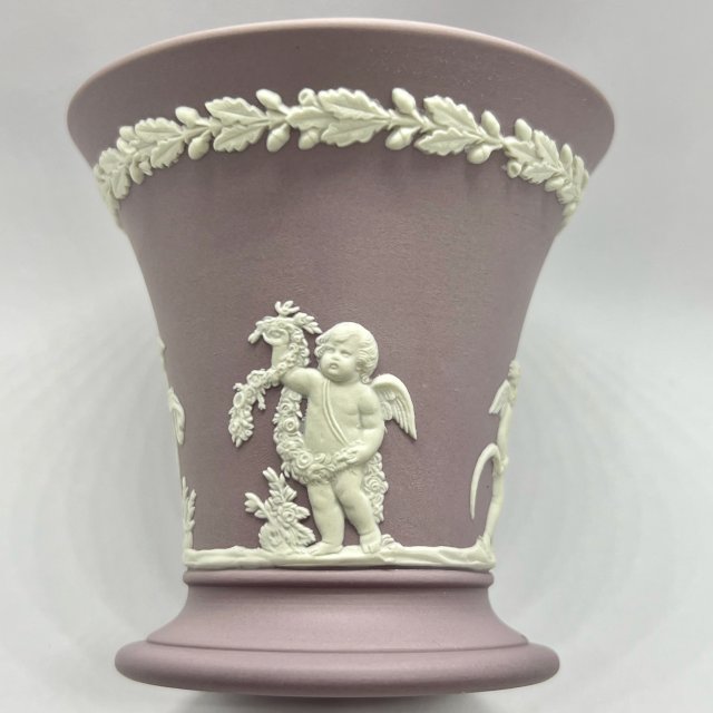 Collectable Wedgwood Jasperware - Lavender ❤ Kolekcjonerska porcelana ❤ Wazonik