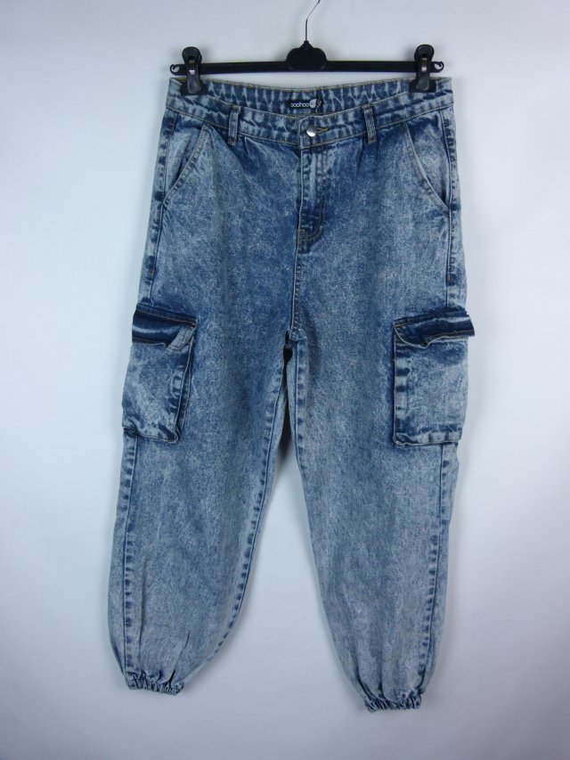 Boohoo spodnie jeans joggery bjówki 14 / 42