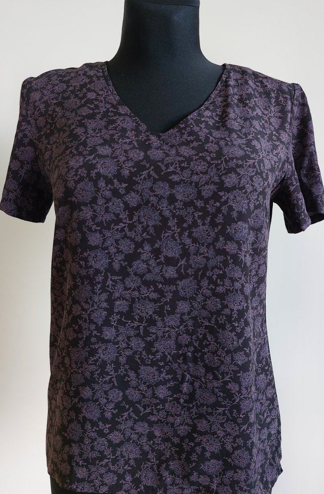 Laura Ashley  bluzka w kwiatki  wiskoza  S 36