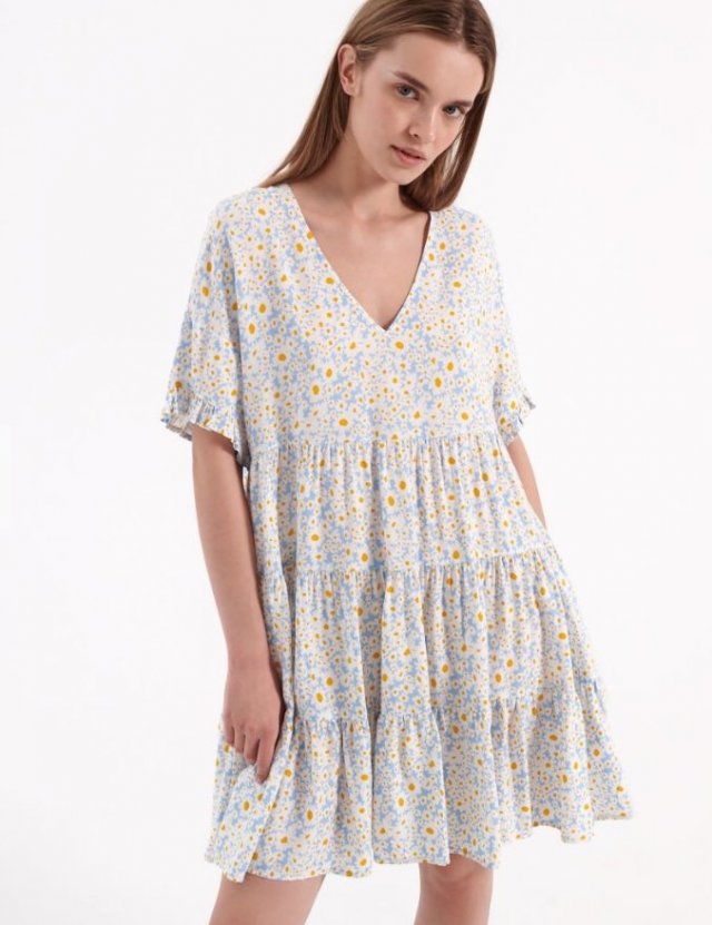HOUSE - SUKIENKA W KWIATY - BABYDOLL - S