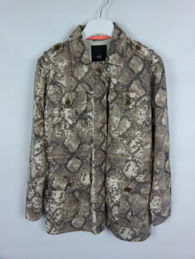 River Island cienka koszulowa kurtka parka oversize / M