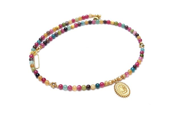 Candy - agaty /choker/ - naszyjnik - Szlachetna kolekcja