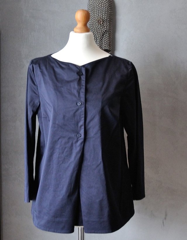 Bluzka COS granat bawełna elegant normcore S