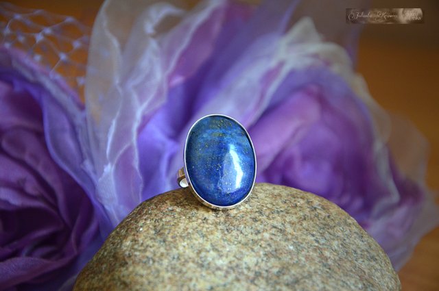 Lapis lazuli  Pierścionek okazały