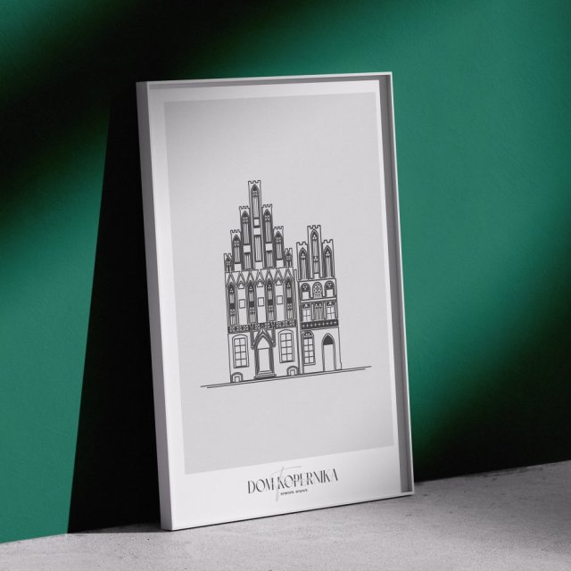 Plakat Architektura - Toruń - Dom Kopernika  50x70 cm