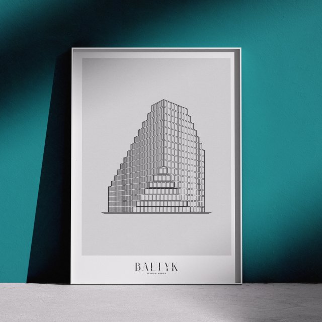 Plakat Architektura - Poznań - Bałtyk  50x70 cm