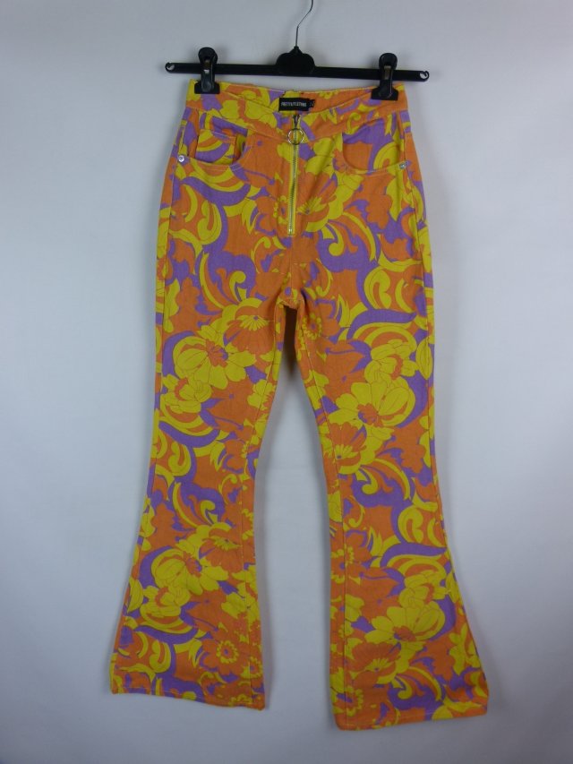 Pretty Little Thing jeans kolorowe dzwony flare 6 / 34