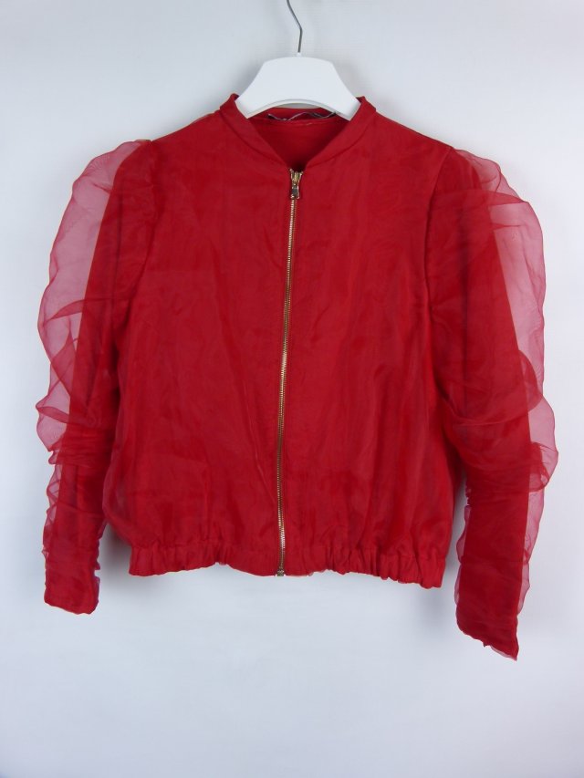 Zara lekka kurtka organza red / S