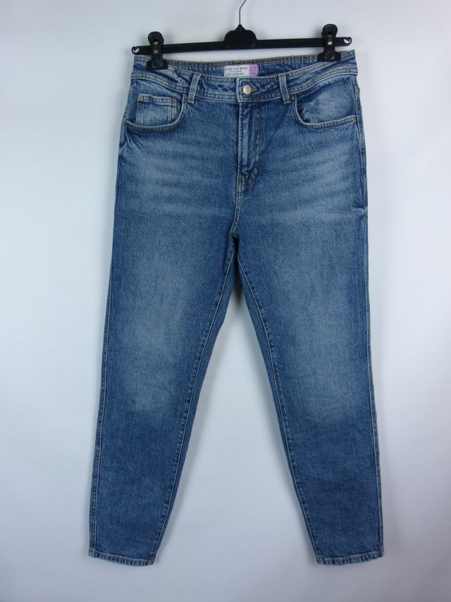 Next Stretch mom jeans high rise spodnie dżins 12 / 40