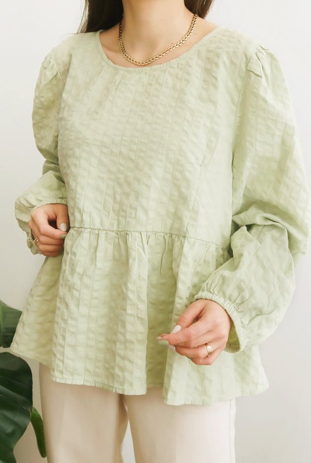 Seledynowa bluzka XL