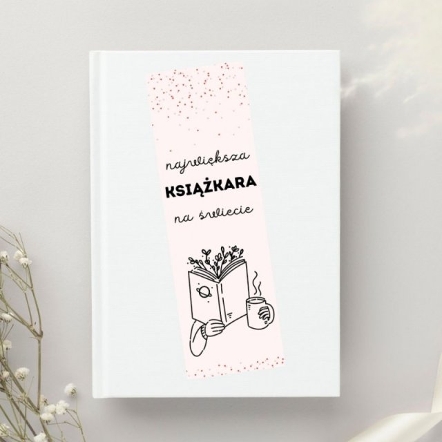 Papierowa zakładka do książki Największa książkara na świecie | Zakładka z papieru
