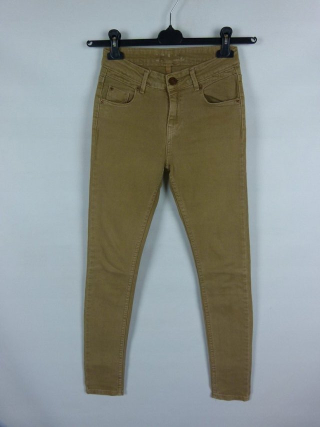 Topshop spodnie skinny jeans beż W25 / L30