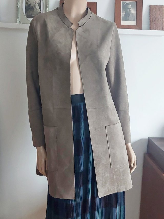 H&M płaszcz a'la zamsz