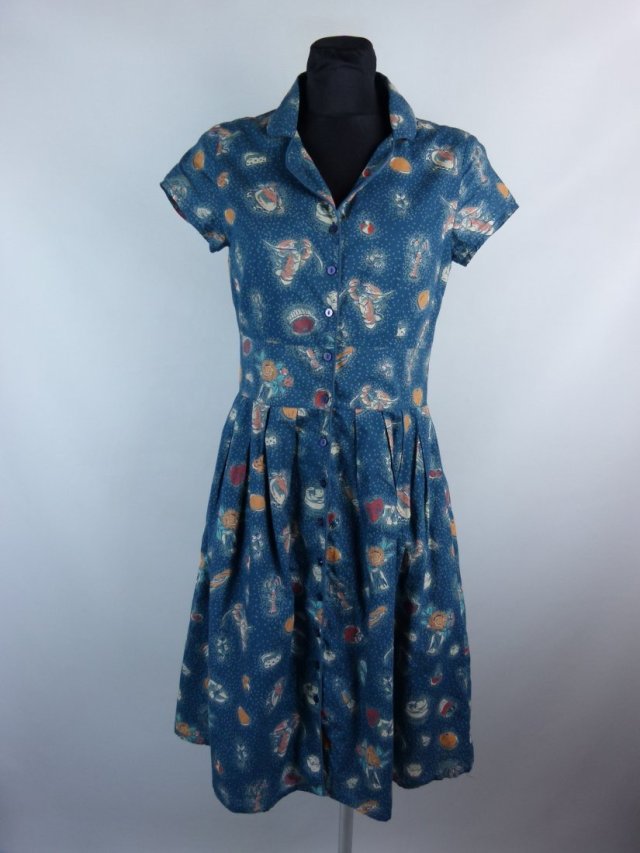 Seasalt The Lottie Dress letnia sukienka mini bawełna 8 / 36