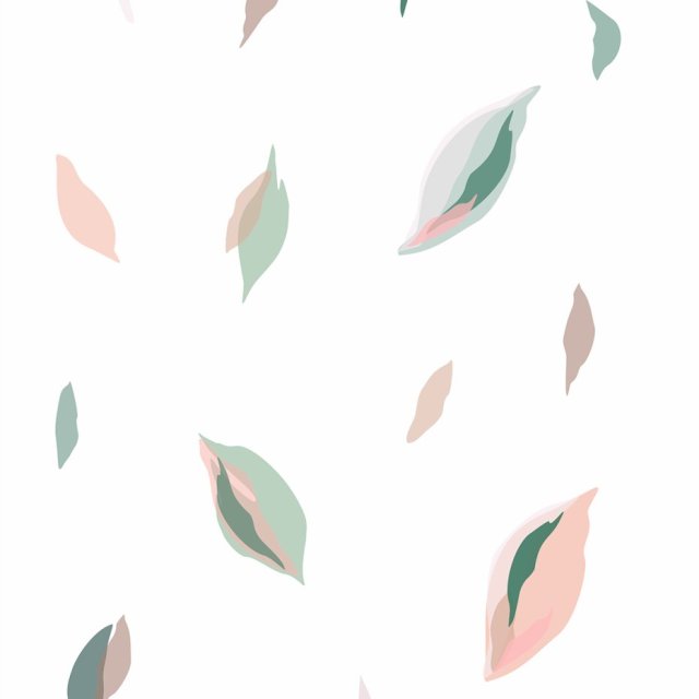Tapeta dla dzieci White Leaves