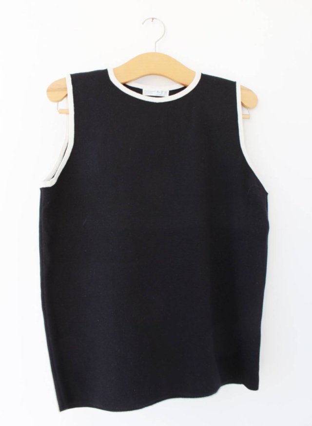 PLUS SIZE bluzka top czarno-biały 46-48