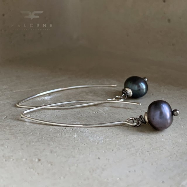Kolczyki Black Pearls