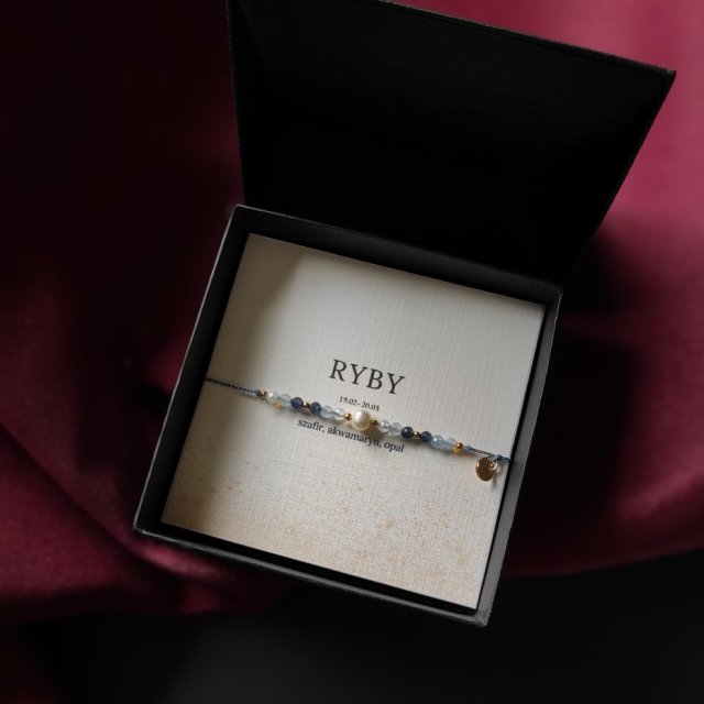 Zodiakalna bransoletka na nici RYBY
