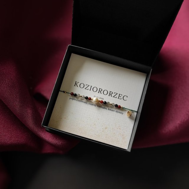 Zodiakalna bransoletka na nici KOZIOROŻEC