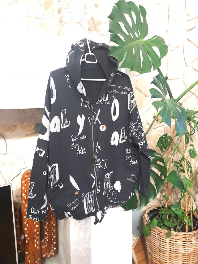 Bluza: czerń i biel oversize