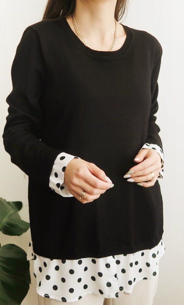 Czarny sweterek M