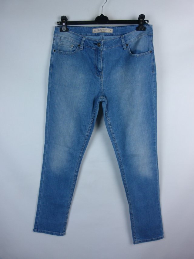 Next relaxed skinny jeans spodnie dżins 14 / 42