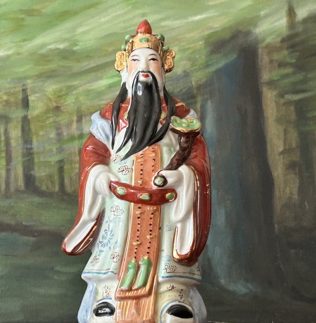made in Japan porcelanowa figurka ręcznie malowana