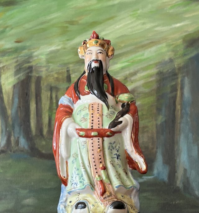 made in Japan porcelanowa figurka ręcznie malowana