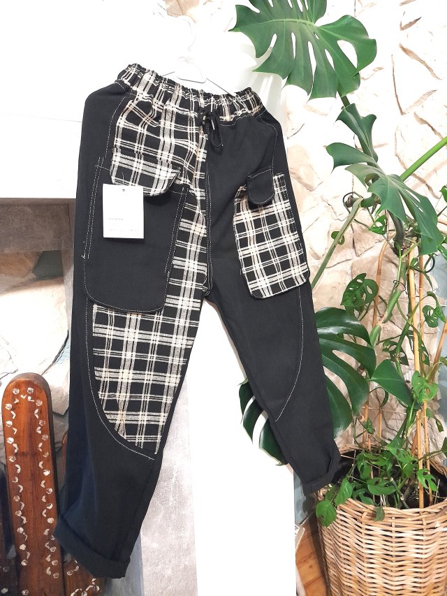 Jeansy designerskie z kratką M