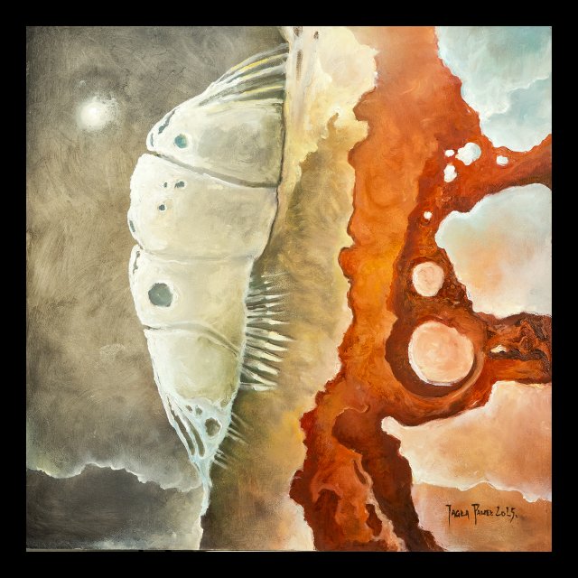 Obraz olejny "Cleo" 60x60