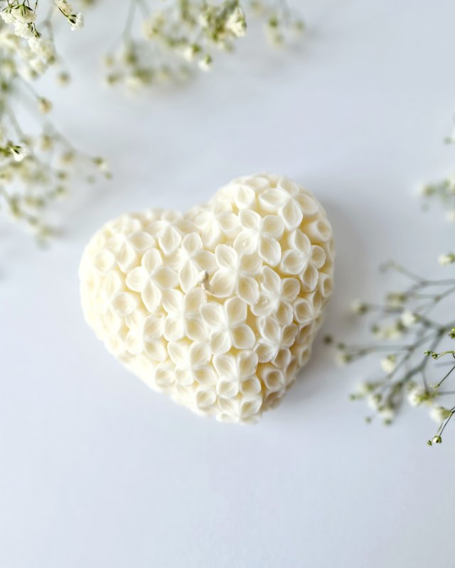 Świeca sojowa Flower heart
