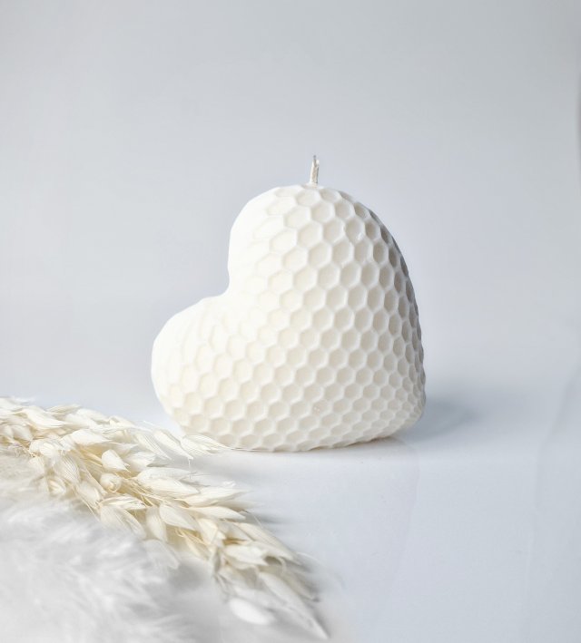 Świeca sojowa Honey heart - duże