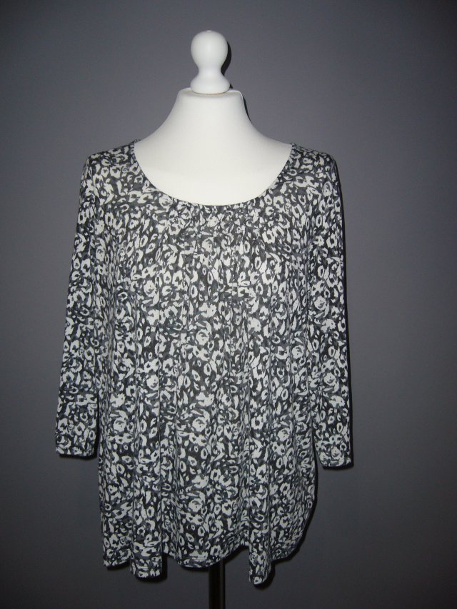 PLUS SIZE  M&S COLLECTION WZORZYSTA BLUZKA 48/50
