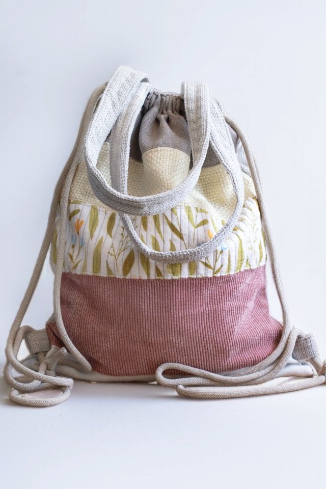 Kolorowa torba plecak 2w1 patchwork