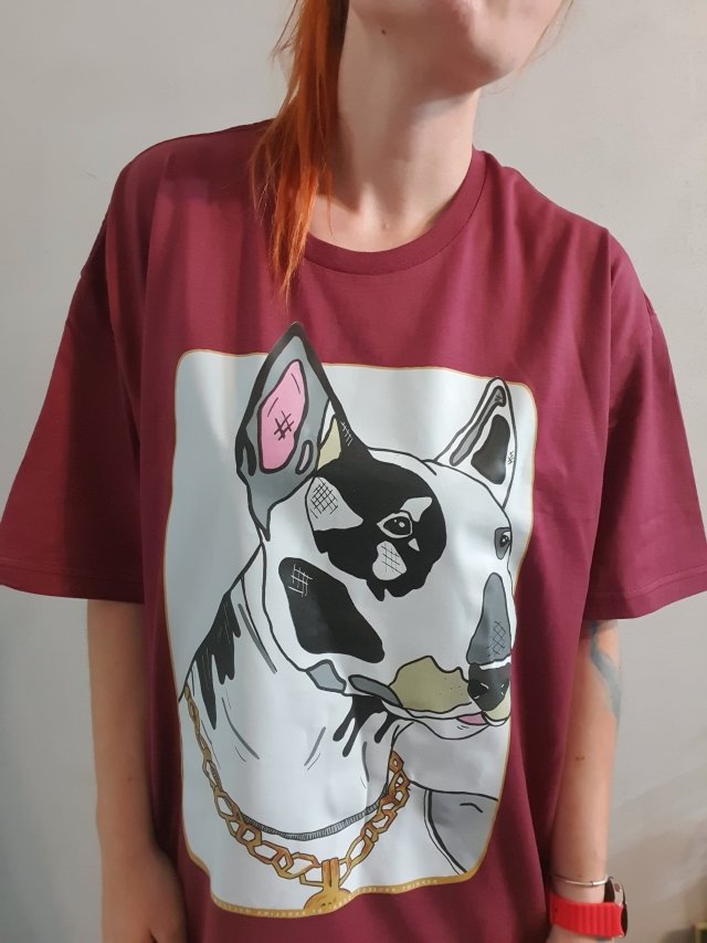 BOX PREZENTOWY T-Shirt Bulterier PIES rozmiar L