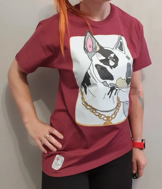 BOX PREZENTOWY T-Shirt Bulterier PIES rozmiar S