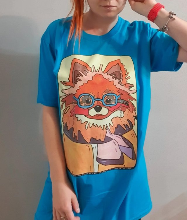 BOX PREZENTOWY T-Shirt Pomeranian Szpic PIES rozmiar L